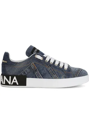Dolce & Gabbana Portofino logo-tag leather sneakers