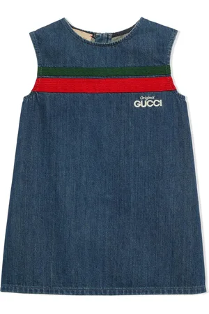 Gucci Girls Casual Dresses - Original Gucci Web denim dress