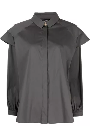 Paule Ka Ruffle-trim long-sleeved shirt