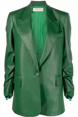 BLANCA Polished-finish single-breasted blazer