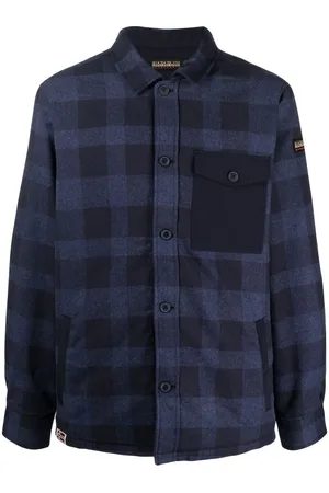 Napapijri Check-pattern cotton shirt jacket