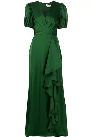 Sachin & Babi Mila ruffle-drape gown