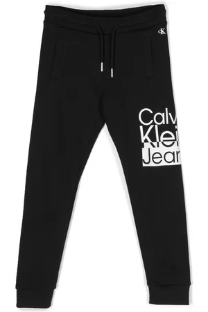 Calvin Klein Logo-print drawstring track pants