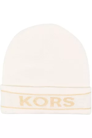 Michael Kors Intarsia-knit logo beanie