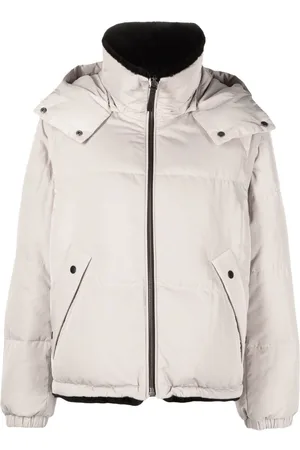 YVES SALOMON Hooded down puffer jacket