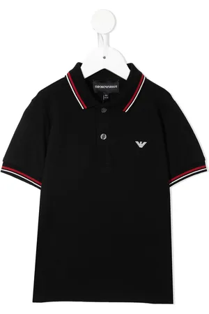 Emporio Armani Striped border polo shirt