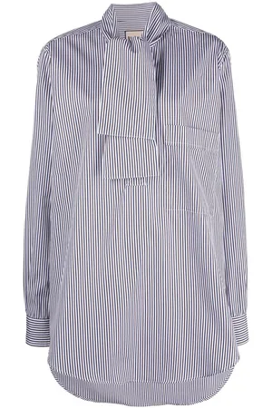 Plan C Striped poplin shirt