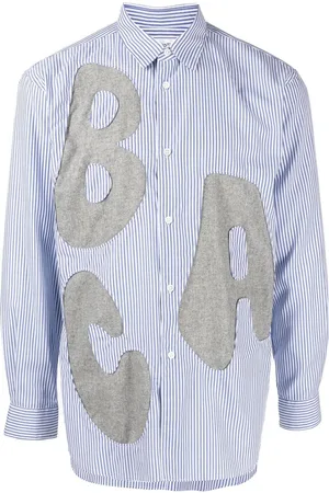 Comme des Garçons Alphabet patch-detail long-sleeve shirt
