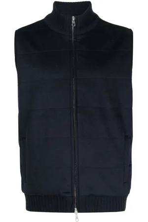 N.PEAL Quilted cashmere gilet