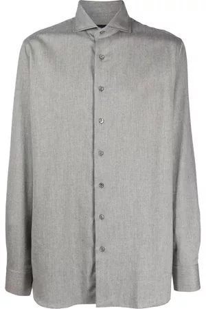 LARDINI Button-down fitted shirt