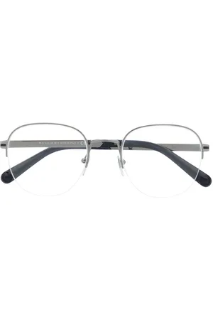 Bvlgari Men Sunglasses - Two-tone oval-frame glasses