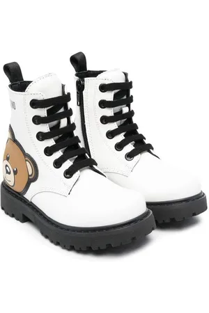 Moschino Teddy Bear motif lace-up boots