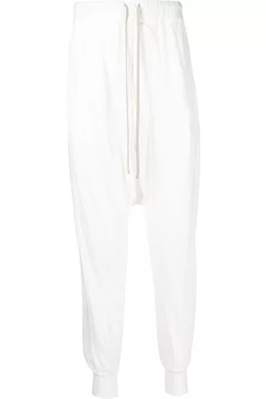 Rick Owens Cotton drawstring trousers