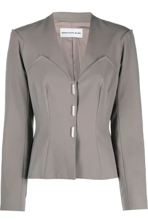MUGLER Bustier design V-neck jacket
