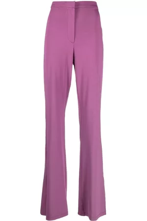 REMAIN Split-cuff high-waisted flared trousers