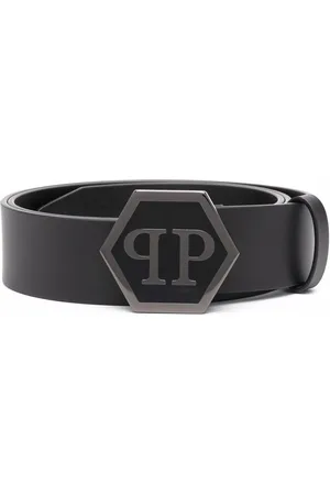 Philipp Plein Hexagonal logo-buckle belt