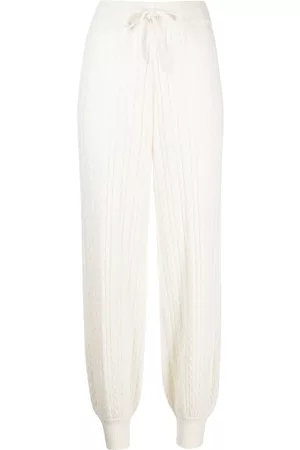 MADELEINE THOMPSON Lily cable-knit cashmere trousers