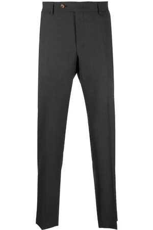 Windsor Men Skinny Pants - Slim-cut pleated trousers