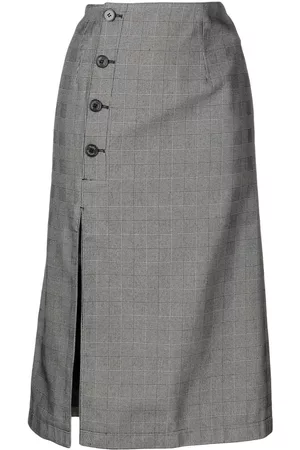 Rokh Button-front midi skirt
