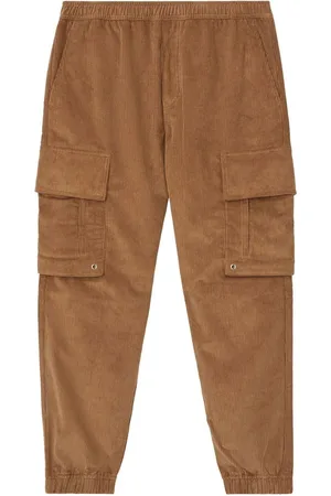 Burberry Logo-plaque corduroy cargo trousers