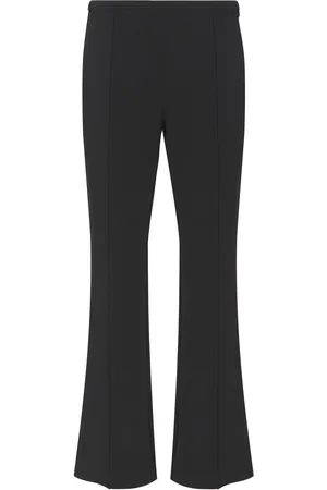 Proenza Schouler Bi-Stretch Crepe Flared Pants