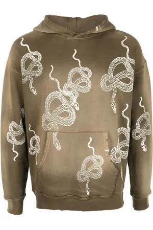 Alchemist Snake-print bleached hoodie