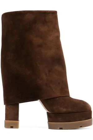 Casadei 150mm platform suede boots