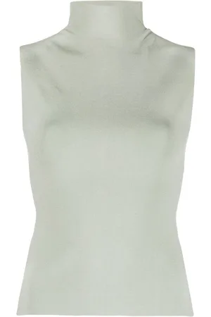 There Was One Open-back knitted top