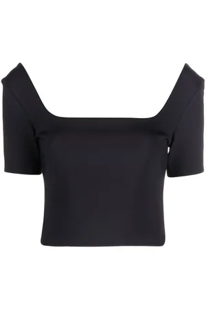 There Was One Square-neck short-sleeve top