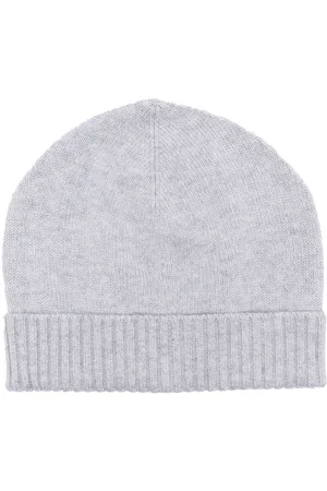 LISKA Ribbed-edge beanie hat