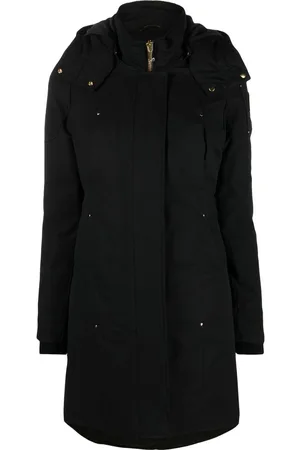 Moose Knuckles Logo-plaque hooded coat