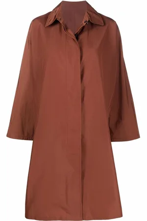 YVES SALOMON Concealed-front fastening coat