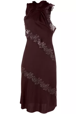 Stella McCartney Lace-detail halterneck dress
