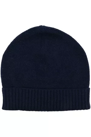 LISKA Ribbed-edge beanie hat