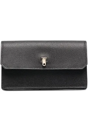 Valextra Key Holder zip-around wallet, Black