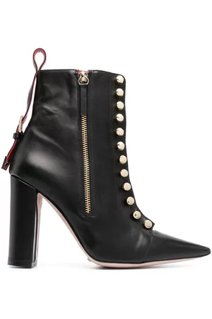 HARDOT Buckle-detail leather ankle boots