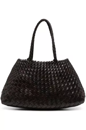 Dragon Diffusion Women Handbags - Santa Croce interwoven leather tote bag