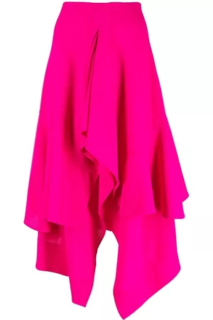 Colville Asymmetric wool midi skirt