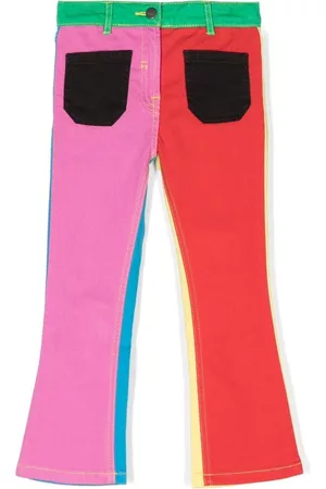 Stella McCartney Colour-block straight-leg trousers