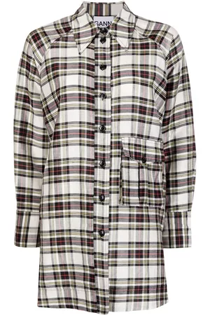 Ganni Checked long-sleeve shirt