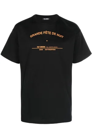 RAF SIMONS Slogan-print crew-neck T-shirt