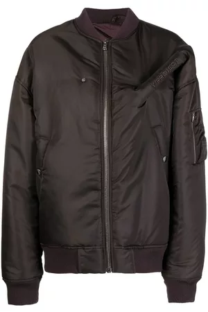Y / PROJECT Embroidered-logo pinched bomber jacket