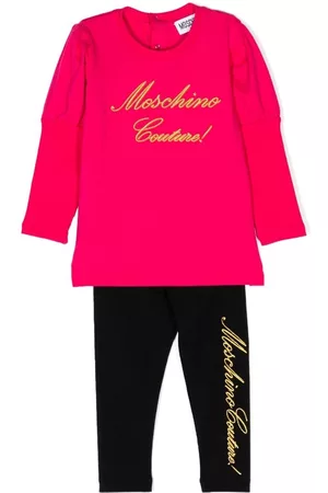 Moschino Logo-print babygrow set