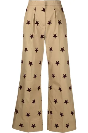 Palm Angels Star print wide-leg tailored trousers
