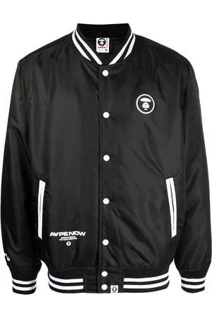 A Bathing Ape Logo-patch bomber jacket