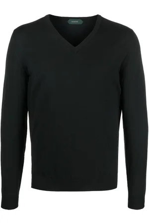 ZANONE V-neck knitted jumper