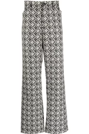 Marine Serre Moon Diamant straight-leg trousers