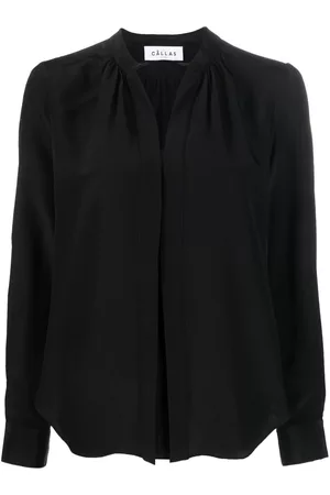 Callas Milano Olympia long-sleeve silk blouse