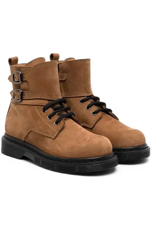 GALLUCCI Lace-up leather ankle boots