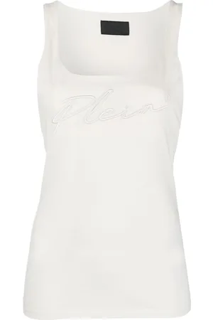 Philipp Plein Logo-embroidered tank top